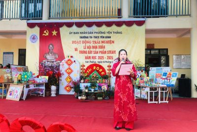 Sôi nổi hoạt động trải nghiệm “Lễ hội mùa xuân và trưng bày sản phẩm STEM” năm học 2025–2026