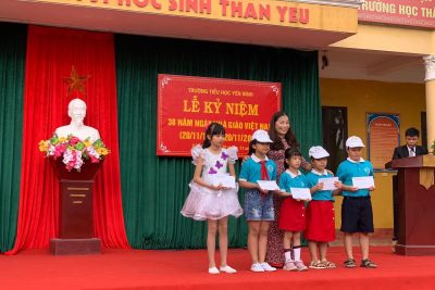 HOẠT ĐỘNG CỦA THẦY VÀ TRÒ TRƯỜNG TIỂU HỌC YÊN BÌNH  KỈ NIỆM 38 NĂM NGÀY NHÀ GIÁO VIỆT NAM