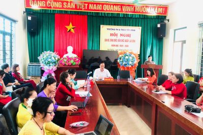 Trường TH-THCS Yên Bình tổ chức Hội nghị cán bộ, công chức, viên chức và người lao động năm học 2025 – 2026